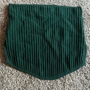 Elegant Green Pleated Skirt